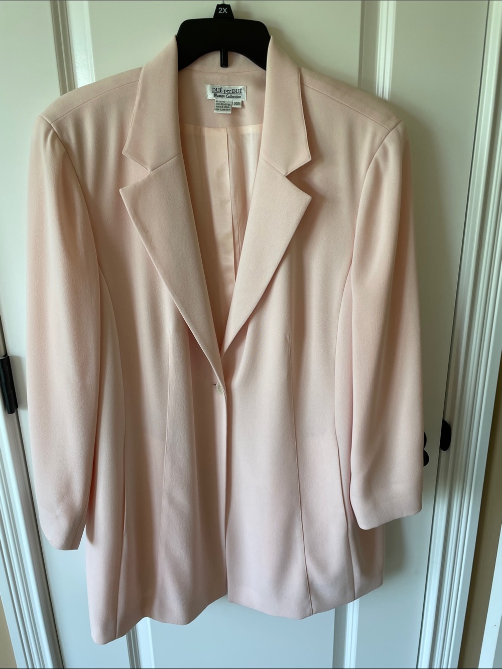 Due per Due Pale Blush Pink Women's Blazer Jacket